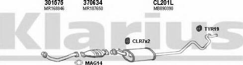 Klarius 210156U - Система выпуска ОГ autosila-amz.com