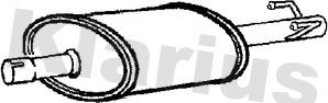 Klarius 210875 - Средний глушитель выхлопных газов autosila-amz.com