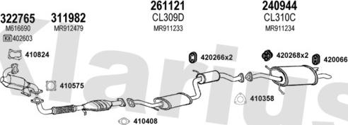 Klarius 210244E - Система выпуска ОГ autosila-amz.com