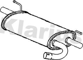 Klarius 211009 - Глушитель выхлопных газов, конечный autosila-amz.com
