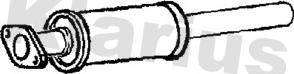 Klarius 211078 - Средний глушитель выхлопных газов autosila-amz.com