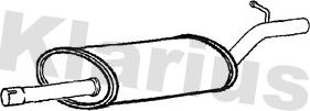 Klarius 211191 - Средний глушитель выхлопных газов autosila-amz.com