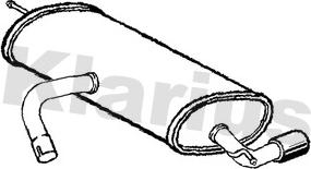 Klarius 211109 - Глушитель выхлопных газов, конечный autosila-amz.com