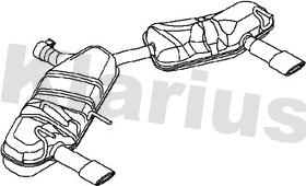 Klarius 231499 - Глушитель выхлопных газов, конечный autosila-amz.com