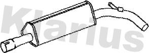 Klarius 231410 - Средний глушитель выхлопных газов autosila-amz.com