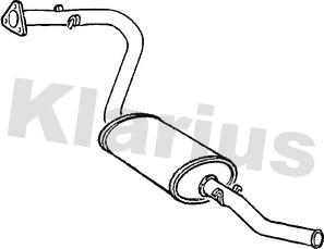 Klarius 231028 - Глушитель выхлопных газов, конечный autosila-amz.com