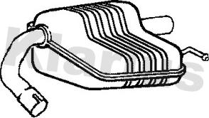 Klarius 231146 - Глушитель выхлопных газов, конечный autosila-amz.com
