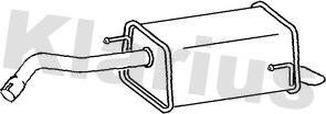 Klarius 220953 - Глушитель выхлопных газов, конечный autosila-amz.com