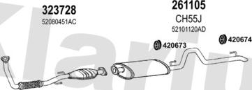 Klarius 220045E - Система выпуска ОГ autosila-amz.com