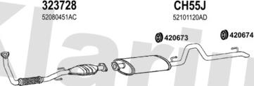 Klarius 220045U - Система выпуска ОГ autosila-amz.com