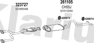 Klarius 220056E - Система выпуска ОГ autosila-amz.com