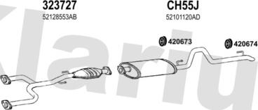 Klarius 220056U - Система выпуска ОГ autosila-amz.com