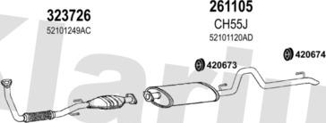 Klarius 220057E - Система выпуска ОГ autosila-amz.com