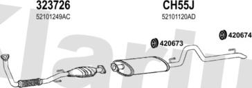 Klarius 220057U - Система выпуска ОГ autosila-amz.com