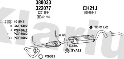 Klarius 220019U - Система выпуска ОГ autosila-amz.com