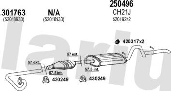 Klarius 220017E - Система выпуска ОГ autosila-amz.com