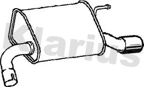 Klarius 231192 - Глушитель выхлопных газов, конечный autosila-amz.com