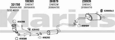 Klarius 270438E - Система выпуска ОГ autosila-amz.com