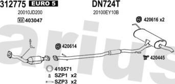 Klarius 270699U - Система выпуска ОГ autosila-amz.com