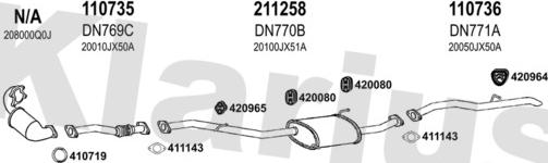 Klarius 270649E - Система выпуска ОГ autosila-amz.com