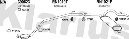 Klarius 270651U - Система выпуска ОГ autosila-amz.com
