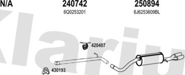 Klarius 790528E - Система выпуска ОГ autosila-amz.com