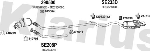 Klarius 790610U - Система выпуска ОГ autosila-amz.com