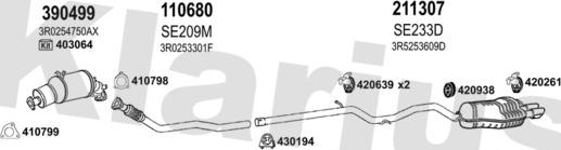 Klarius 790613E - Система выпуска ОГ autosila-amz.com