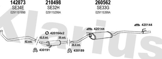 Klarius 790048E - Система выпуска ОГ autosila-amz.com