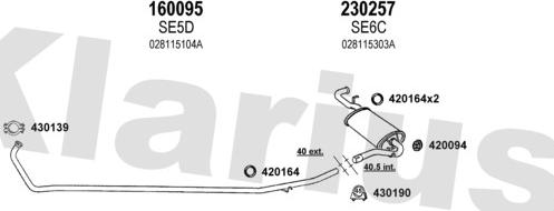 Klarius 790005E - Система выпуска ОГ autosila-amz.com