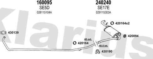 Klarius 790012E - Система выпуска ОГ autosila-amz.com