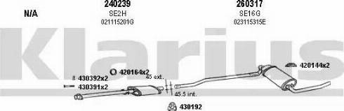 Klarius 790024E - Система выпуска ОГ autosila-amz.com