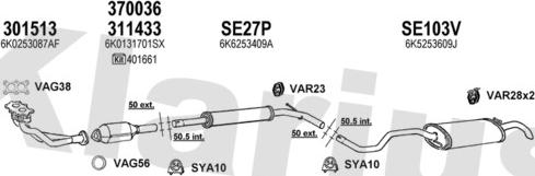 Klarius 790140U - Система выпуска ОГ autosila-amz.com