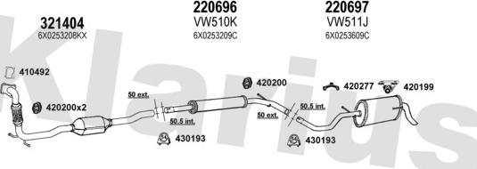 Klarius 790156E - Система выпуска ОГ autosila-amz.com