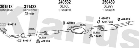 Klarius 790108E - Система выпуска ОГ autosila-amz.com