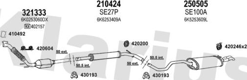 Klarius 790120E - Система выпуска ОГ autosila-amz.com