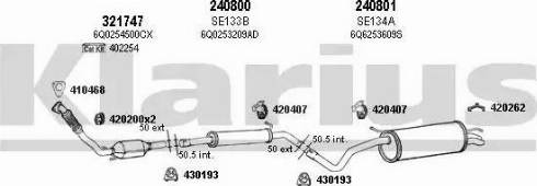 Klarius 790258E - Система выпуска ОГ autosila-amz.com