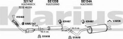 Klarius 790258U - Система выпуска ОГ autosila-amz.com