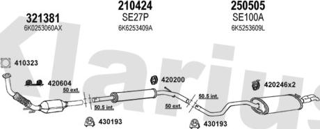 Klarius 790267E - Система выпуска ОГ autosila-amz.com