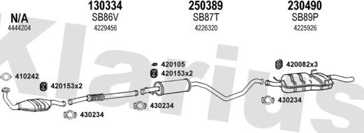 Klarius 750092E - Система выпуска ОГ autosila-amz.com