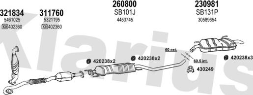 Klarius 750194E - Система выпуска ОГ autosila-amz.com