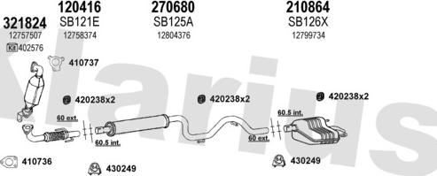 Klarius 750191E - Система выпуска ОГ autosila-amz.com