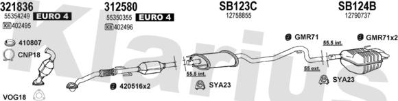 Klarius 750239U - Система выпуска ОГ autosila-amz.com