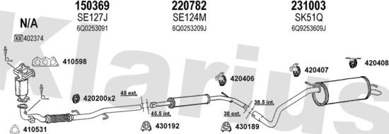 Klarius 780071E - Система выпуска ОГ autosila-amz.com