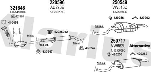 Klarius 780077E - Система выпуска ОГ autosila-amz.com