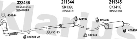 Klarius 780304E - Система выпуска ОГ autosila-amz.com