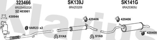 Klarius 780304U - Система выпуска ОГ autosila-amz.com