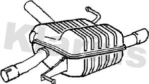 Klarius BM521E - Глушитель выхлопных газов, конечный autosila-amz.com