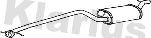 Klarius FE692Q - Средний глушитель выхлопных газов autosila-amz.com