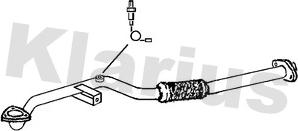 Klarius GM393A - Труба выхлопного газа autosila-amz.com